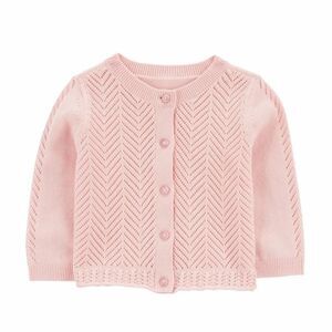 Baby B'gosh Pointelle Button-Front Sweater Knit Cardigan 3 mo